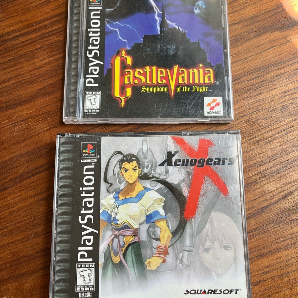 Xenogears and Castlevania Symphony of the Night PS1